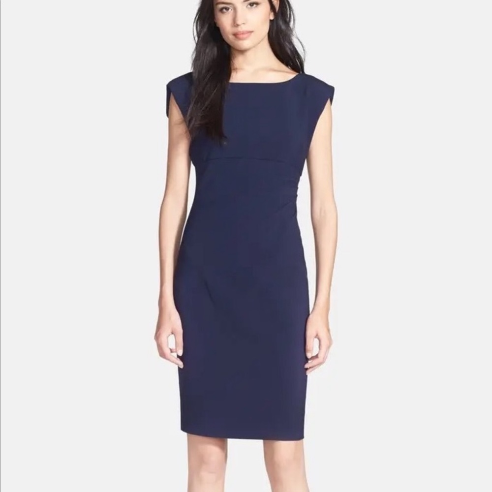 Diane Von Furstenburg Jori Jersey Dress in Navy Blue size 8